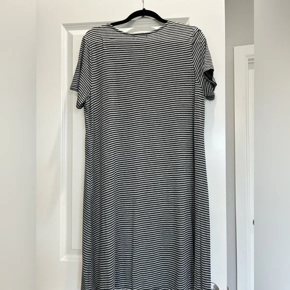NWOT Espresso Striped Swing Dress - Picture 2 of 3